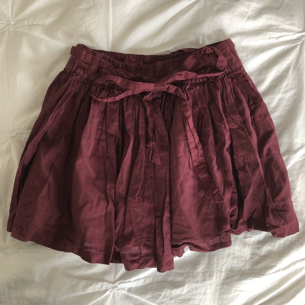 Maroon purple skirt